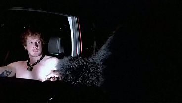 Cruised Outdoors for a Roadside Fuck by Big Dicked Muscle Stranger