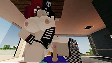 The goth girl can't control herself and fucks me sensually / Minecraft Jenny Mod