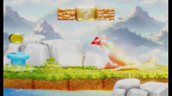 Tiny Plumber Trapped Inside Blonde Princess Butt Tries to Escape– 3D short