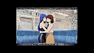 My Step-sister and her coworker take the train to Osaka after work.