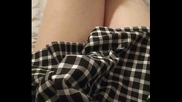 Jerking off until I spray out my femboy milk