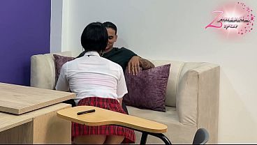 Office Discipline: Joining My Two Students In A Wild Threesome Session