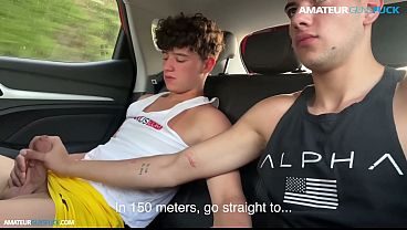 My Best Friend Gave Me a Brutal Blowjob in the Uber Right in Front of the Driver!