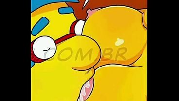Milhouse cojiendose a Marge