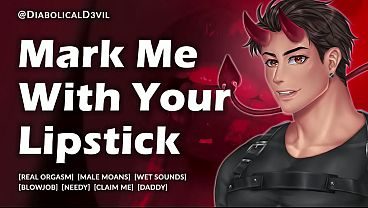 Stroking My Huge Cock and Getting Needy, I Want You to Suck My Cock and Mark Me With Your Lipstick || Diabolical D3vil