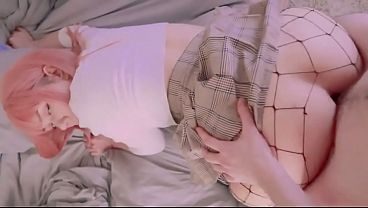 Big ass teen anal  POV cum in mouth