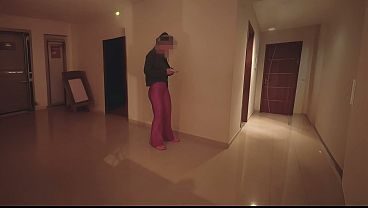 Hotwife Fucked at Building Party - Cum in Mouth - free