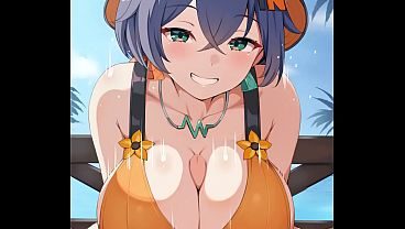Belle swimsuit paizuri
