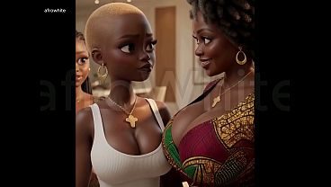 (AI Generated) - Sexy African black animated Ebony Big Ass Big Boobs Village Maiden Seduced Fucked Raw By Handsome Big Dick Prince