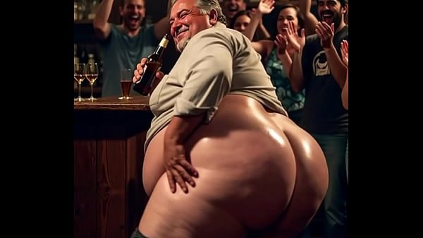 Driking daddy butt