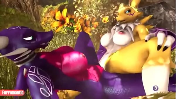 yiff renamon con spyro  hembra