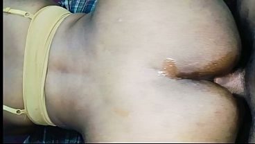 Indian bhabhi tight ass fucking video doggy style position, bhabhi riding on big dick for ass fucking video with clear Hindi voice