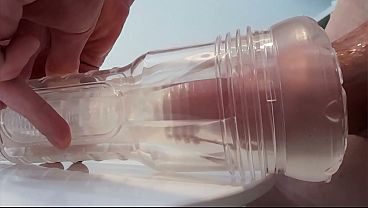 Fucking My Clear Toy to a Couple of Orgasms