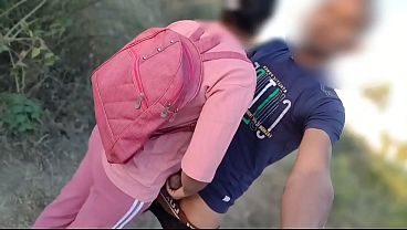 Indian College girl Tight Pussy Fuck, outdoor jaungal mms, 18 year Indian Village hot Girl hard fucking