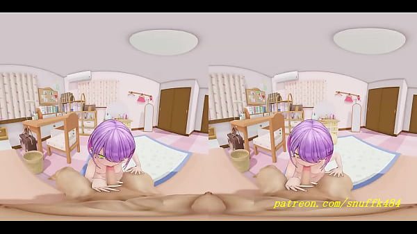 VR180 mmd Towa BlowJob 3d hololive Hentai