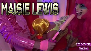 MAISIE LEWIS MEETS THE PINK COCK CRAZED CLOWNS