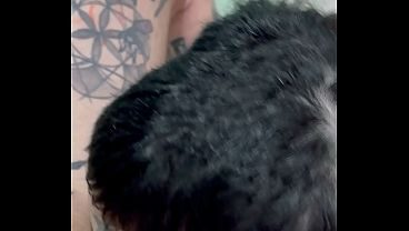 I do everything for Daddy: i piss on his big cock, drink his piss, deepthroat, and a messy finish
