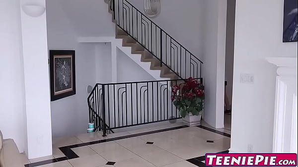 Cute petite teen Marissa Mae gets pummeled by bfs old man