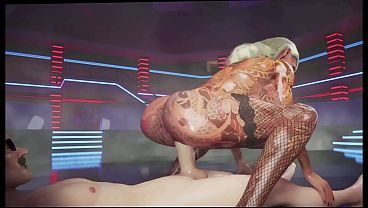 Big fake boobs blonde Bimbo hard fucked in a disco