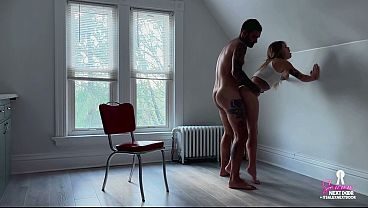 After Their First Date, He Gives This Petite Blonde A Passionate Fuck On A Chair In A Private Room