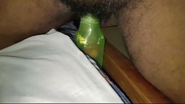 Fucking a bottle because of no money to buy a pussy