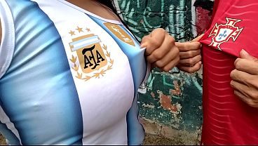 Argentina cheats!! But in the end, Spain beats them with real power and cunning. Argentina is treated like a dog for the first time in the World Cup