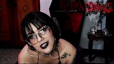 Goth Girl Slut Fuck Big Black Toy