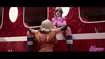 D.va and mercy get intimate