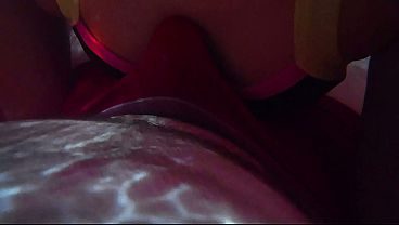 Underwater clothed sex, cumming in underwear titjob.