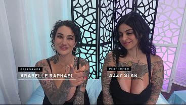 Voluptuous Arabelle Raphael and Azzy Star Worship the Doctor's Cock