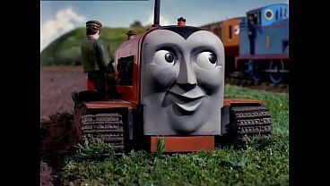 Locomotiva Novinha conhecendo o "TRATORZÂO"