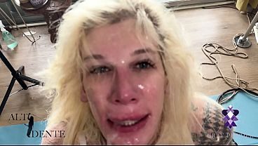 Trans Deep Throat Domination - TS Gray Perrier is throated by Alt Dente