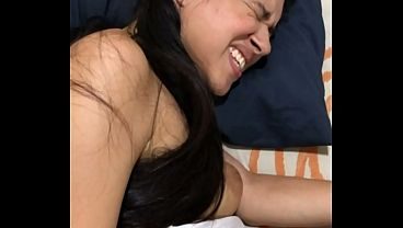 Fucking both her holes without mercy and anal creampie