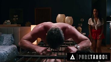PURE TABOO Naive Nina White Finds MILF Neighbour Cory Chase LOCKED IN A CAGE By Creepy Husband!