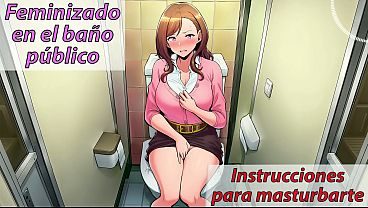 Te feminizan en un baño público. ¡Obedece! - ASMR JOI voz española.