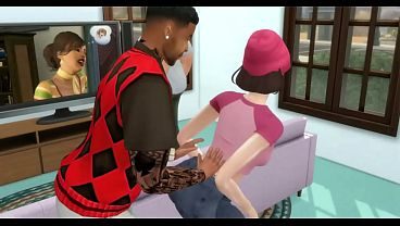 Meg Griffin banged by a huge cock behind his back