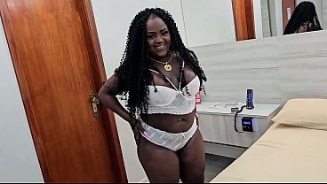 Primeira vez da negona bbw ja dando cu na pele pro Jr Doidera ate gozar
